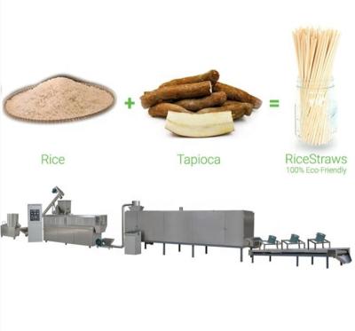 China Biodegradable Wheat Drinking Straw Making Machine Edible Rice Straw Drinking Straw Production Line for sale