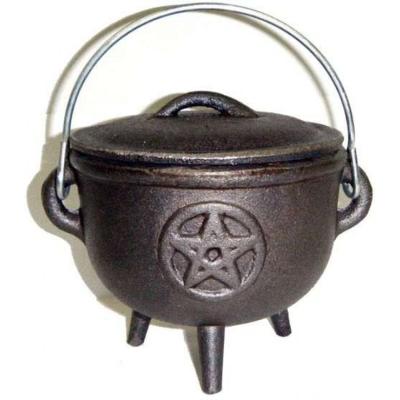 China Magic cauldron South Africa pot Mini cast iron magic cauldron with pentacle for sale