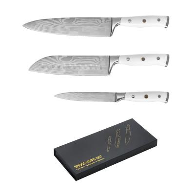 China Durable New-designed Damascus Laser Model 8 Inch Chef Knife For Home Kitchen for sale