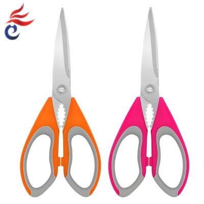 China Comfortable Multifunctional Kitchen Scissors TPR Stainless Steel Vegetable Scissors for Kitchen for sale