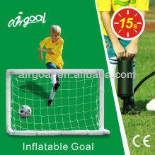 China 5~9 year old kids training and family entertainment sports bar equipment (inflatable soccer goal toy) for sale