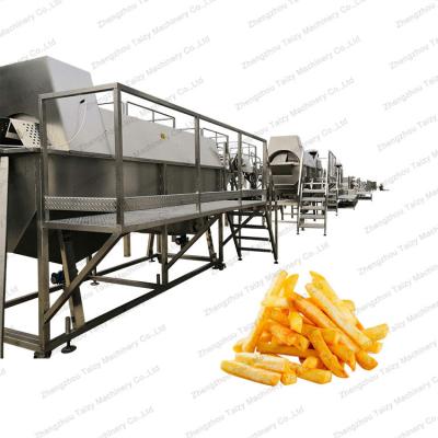 China Vegetable Processing Plant 304 Stainless Steel Small Scale Commercial Frozen French Fries Making Machine Potato Chips Production Line for sale