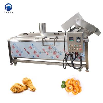 China Automatic Industrial Electric Chinchin Frying Snacks Onion Continuous Rings Fryer Frying Machine for sale