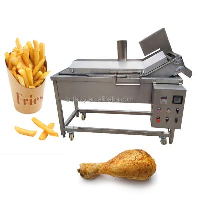 China food & Factory 200KG/H Beverage Frying Machine For Chicken Nuggets With Electric Heating From China for sale