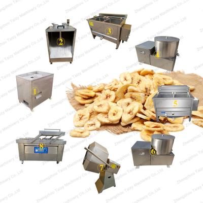 China Factory Semi Automatic 100kg/h Banana Chips Production Line for sale