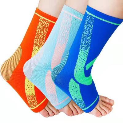 China Fitness Knitted Ankle Support Pads Compression Sleeve Elastic Nylon Ankle Brace For Fitness Injury for sale