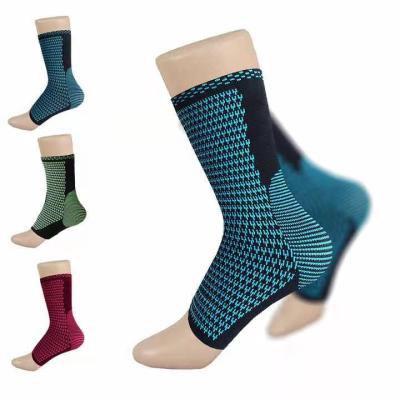 China Fitness Ankle Brace Compression Support Sleeve Elastic Breathable For Injury Recovery Joint Pain for sale