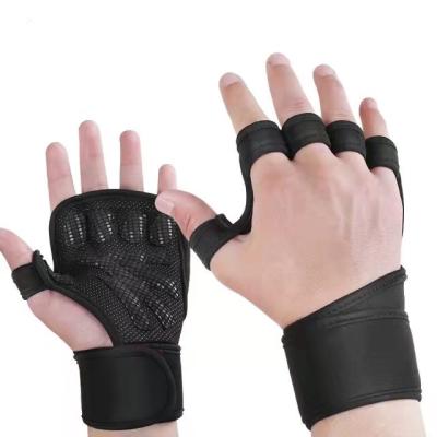 China Unisex gym gloves grips weightlifting non-slip grip silicone fitness trainining gloves for sale