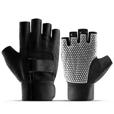 China Half Finger Gloves Gym Sports Weightlifting Dumbbell Breathable Fitness Gloves Unisex Men Women for sale