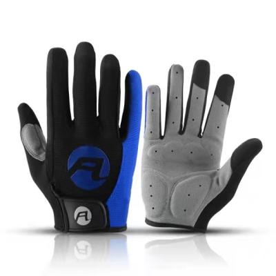 China Anti Slip Gel Protection Motorcycle MTB Road Bike Glove Women Men Full Finger Unisex Bicycle Gloves for sale