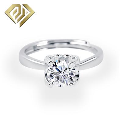 China CLASSIC round cut 3ct moissanite jewelry ring moissanite engagement ring for sale