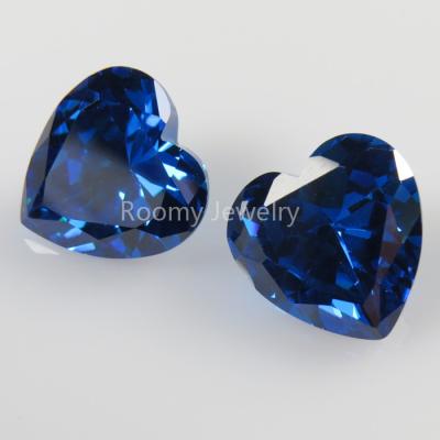 China High Quality High Temperature Resistance Loose Zircon Stones CZ Jewelry Dark Blue Gemstone for sale