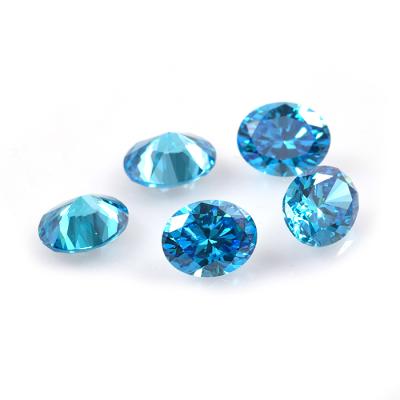 China Wholesale Loose Oval Blue Green Colored Star Zircon Stones CZ Gemstones for sale