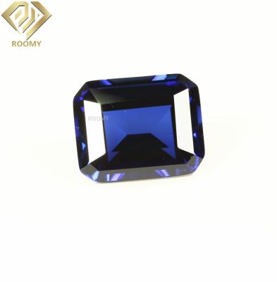 China High Temperature Resistance Synthetic Blue Sapphire Gemstone For Blue Sapphire For Rings for sale