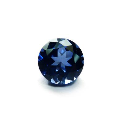 China High Temperature Resistance Blue Sapphire Price Round 9mm Blue Sapphire Gemstone for sale