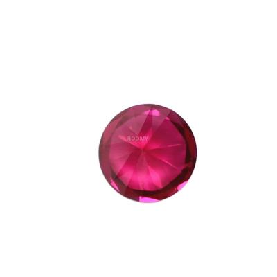 China Round Star Shape Round Cut 5# Brilliant Color Loose Red Diamond Gemstone for sale