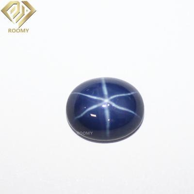 China Wholesale High Quality High Temperature Resistance 3A Star Sapphire Jewelry Gemstone Blue Star Sapphire Loose Stone for sale