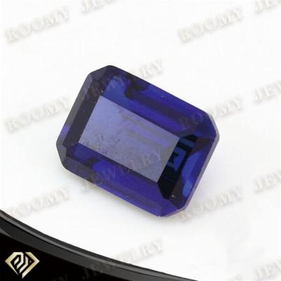 China Star Jewelry Stone Octagon Blue Colored Synthetic Spinel Gems for sale