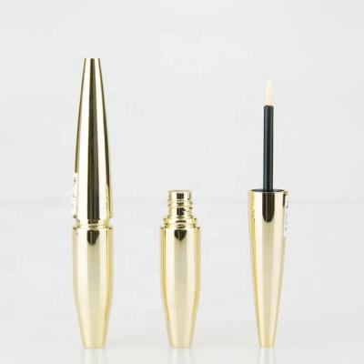 China Cosmetic Eyeliner Tube Cosmetic Shiny Liquid Eyeliner Tube Container Gold Cosmetic Packaging for sale