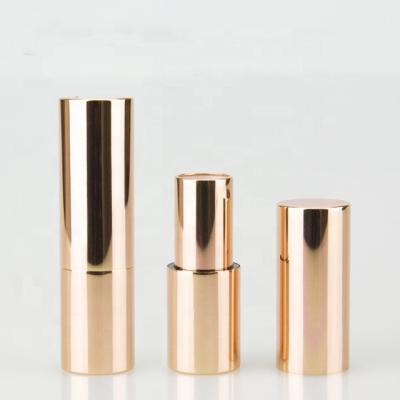 China Cosmetic Luxury Gold Aluminum Lipstick Tubes Custom Lipstick Packaging for sale