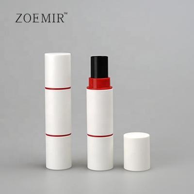 China Morden Double Ended Concealer Foundation Stick Tube White Lipstick Tube Packaging for sale