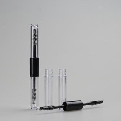 China OEM Selling Private Label Mascara Tube Container Plastic Custom Empty Double Eyelash Cosmetic Hot Cosmetic Fine Makeup Wick Empty Packaging for sale