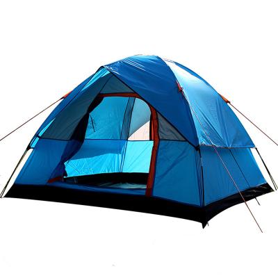 China Outdoor Quick Open Ultralight Tent Portable Waterproof 3-4 Persons Rise Windproof Waterproof Camping Tent for sale