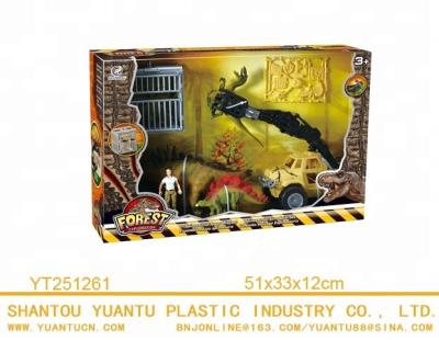 China Hot Selling Adventure Educational Game Dinosaur Toys Dinosaur Army Plastic Plastic Set for sale