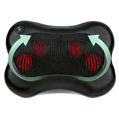 China Hot Selling Head Eya Back Heat Neck Massager Electric Portable Infrared Electric Kneading Pillow for sale