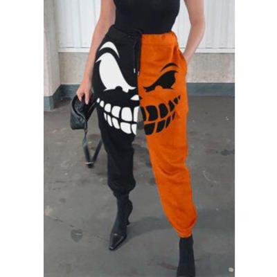 China Halloween waterproof costume 2021 women sports print cheap wholesale pants sweatpants for sale