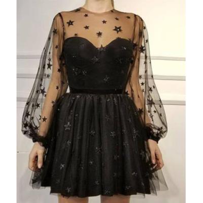 China Wholesale Lady Breathable Black Mesh Celebrity Birthday Dress 2019 Clothing for sale