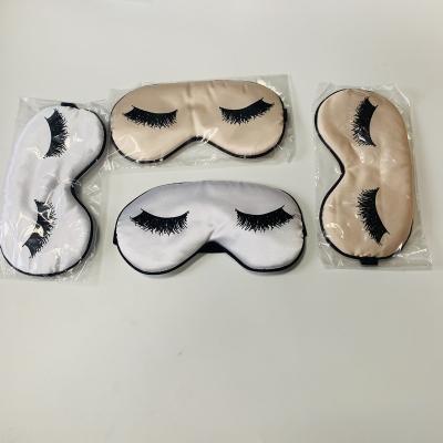 China Custom High Quality EYE Satin Sleep Eye Mask With LOGO for sale