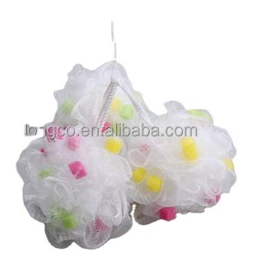 China All Natural Exfoliating Nylon Sponge Mesh Ball , Shower Bath Ball for sale