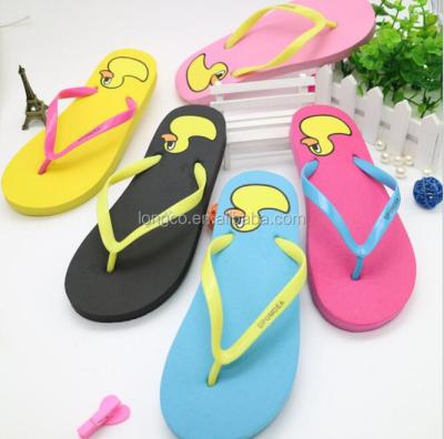 China Wholesale Cheap Custom Flip Flops Logo Lovers Cartoon Beach Flip Flops for sale