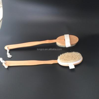 China Long Bristle WOODEN Handle Detox Handle Body Brush Wooden Skin BrushL161130-1 for sale