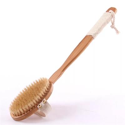 China Long Bristle WOODEN Handle Detox Handle Body Brush Wooden Skin BrushLCBR02 for sale