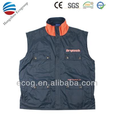 China Man Sustainable Fashion Sleeveless Working Uniform Jacket for sale