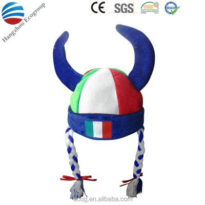 China 2016 Character Hot Sale Festival Hat Bull Horn Hat for sale