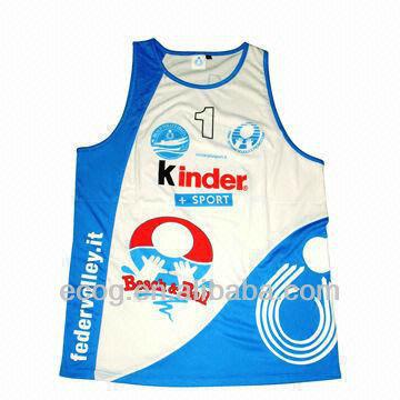 China 2016 OEM Good Quality Design Sleeveless Volleyball Jersey Customized for sale