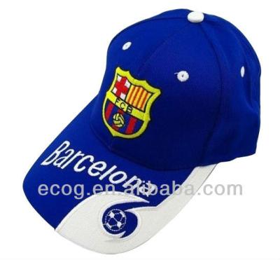 China JOINT Customized Soccer Fans Cotton Fitted Baseball Cap for sale