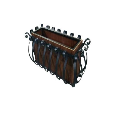 China Modern Custom Garden Metal Patio Planter Box Outdoor Flowers This Container Raised Planter Box for sale