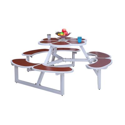 China Durable Professional Custom Practical Flower Shape Modern Outdoor Tables And Chairs for sale