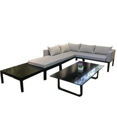 China Modern Modern Aluminum Frame Sofa Set Garden Patio Outdoor Sofa Leisure Furniture for sale