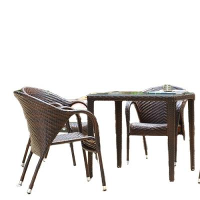 China Durable Large Furniture Hunchback Chair Table Sets Natural Wicker Chair for sale