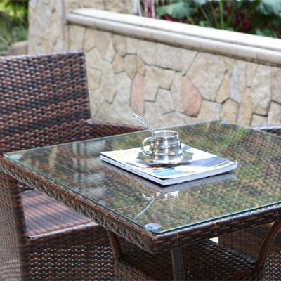 China Modern Hot Selling Outdoor Restaurant Metal Stackable Rope Dining Chairs And Table for sale