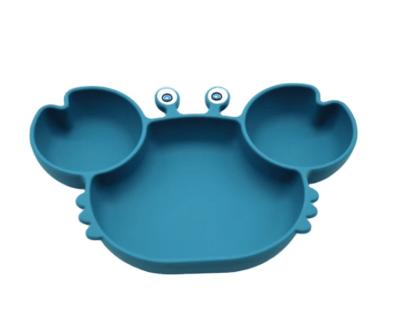 China Best Price Soft Professional Silicone Baby Feeding Dishes Dinner Dish for sale