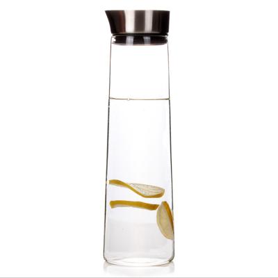 China 2022 Viable New Product Glass Water Bottle 1000ml For Hot And Cold Water Bottle Kettle 1L Glass Drinking Containers for sale