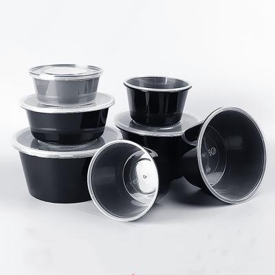 China Factory Wholesale Round 50oz /1500ml Microwavable Bowl Disposable Plastic Bowls For Food Container With Lid for sale