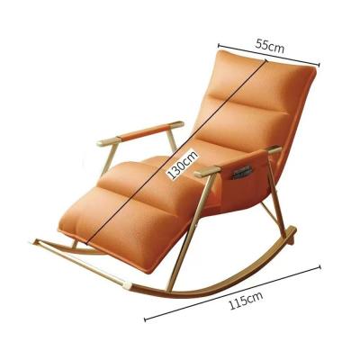 China Lychee Skin Light Luxe Schommelstoel Recliner Sofa voor Modern Balkon Huis Vrije tijd Te koop