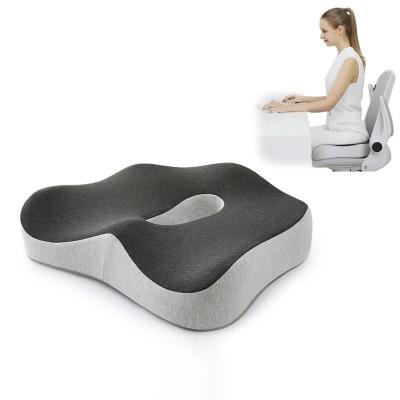 China Memory Foam Massage Lumbar Orthopedic Pillow for Office Chair Car Seat Support Relief for sale